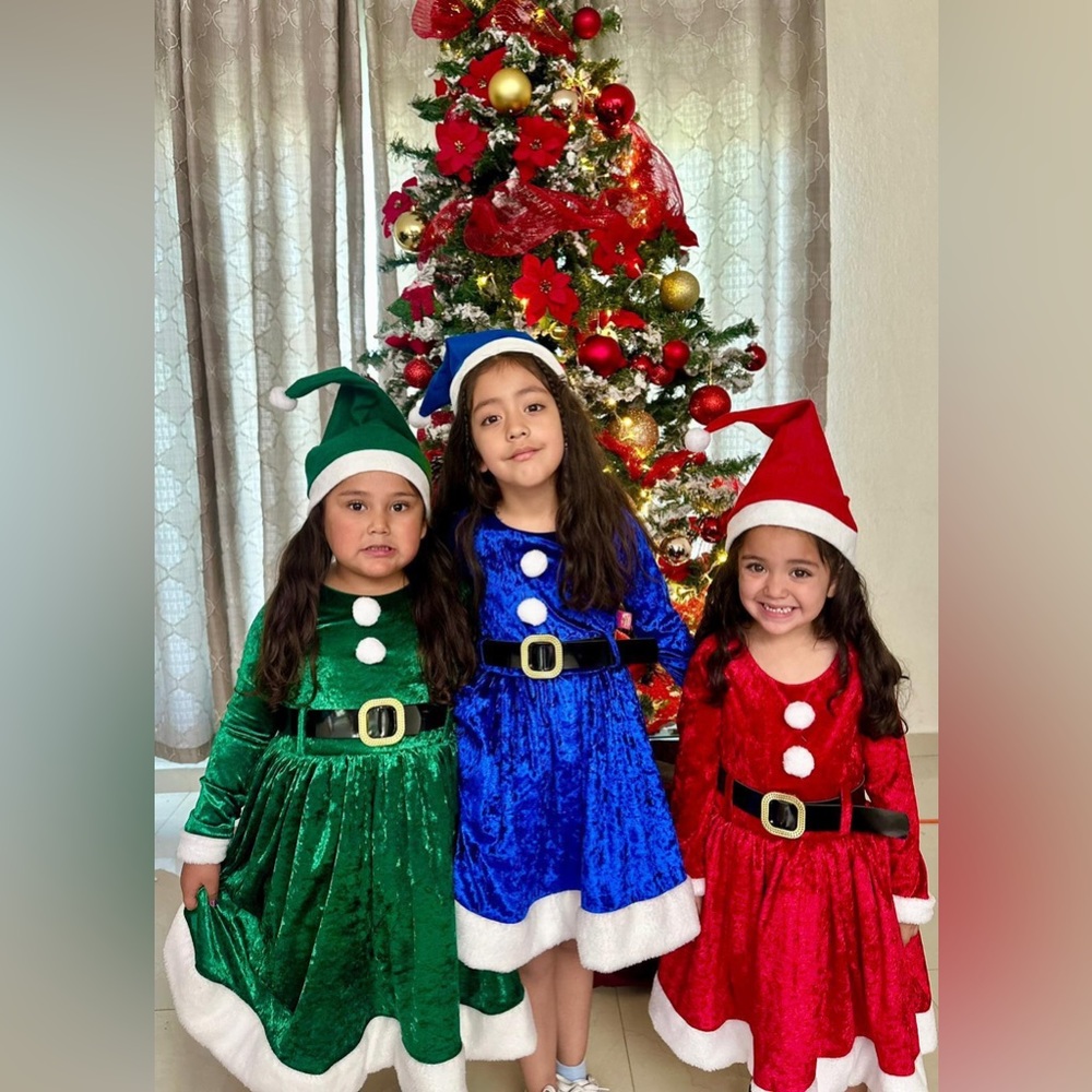 Girls Christmas dress size small medium large